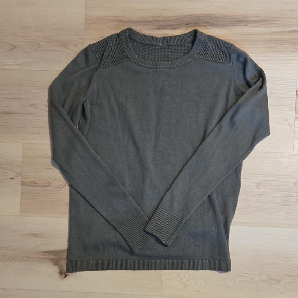 Lululemon Back to Balance Long Sleeve Sweater, Grey Sage - Picture 1 of 5